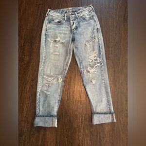 American Eagle Outfitters Blue Denim Tomgirl Jeans